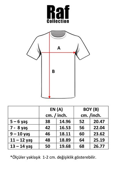 Raf Coll Tricou alb cu imprimeu digital pentru copii unisex