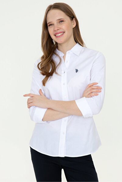 U.S. Polo Assn. Γυναικείο λευκό πουκάμισο
