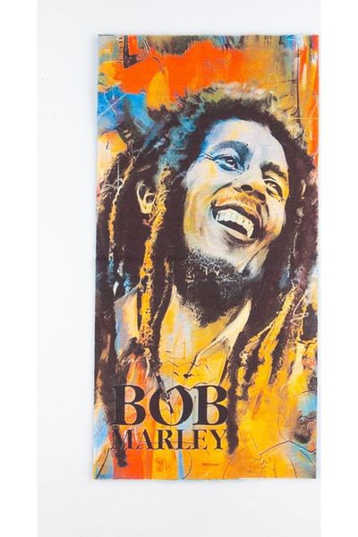 Dünyadan Hediyeler Unisex Multicolor Bob Marley Themed Buff Neck Collar Bandana