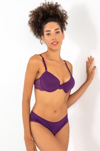 Miorre Yarım Dolgulu Dantelli Sütyen Takım