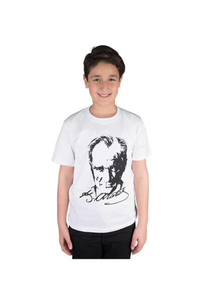 NOBLE STORE Štampano majica sa Ataturk zastavom