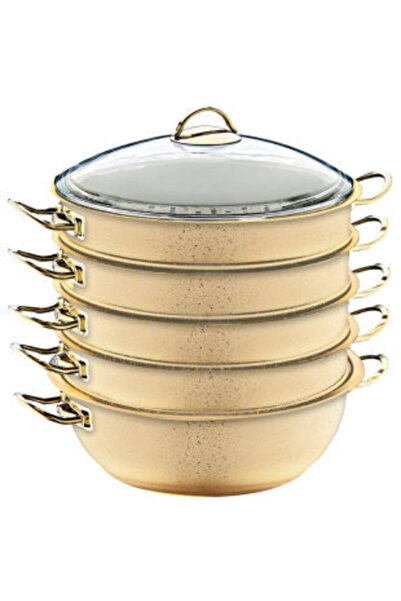 OMS 6091-C 30CM Granit Mantı Tencere Seti