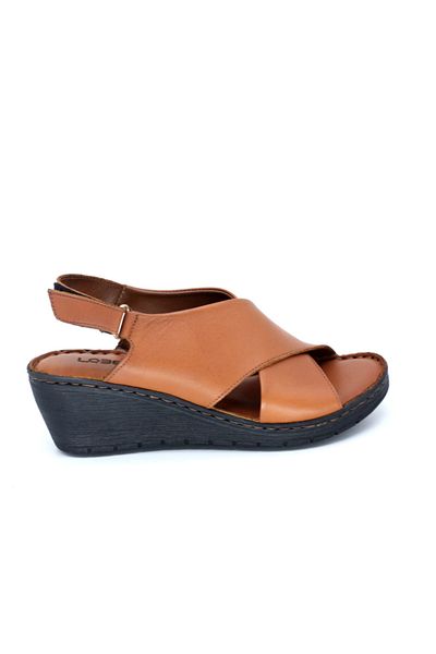 TRENDYSHOES D22-011 Δερμάτινα Ανατομικά Γυναικεία Καφέ Σανδάλια