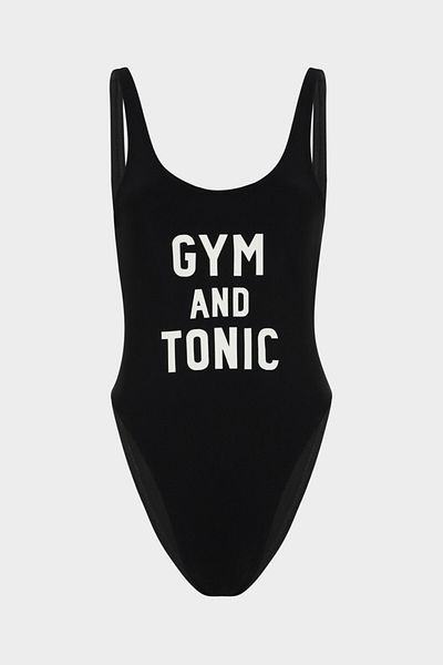 Açelya Okcu Gym And Tonic Slogan Push Up Μαγιό