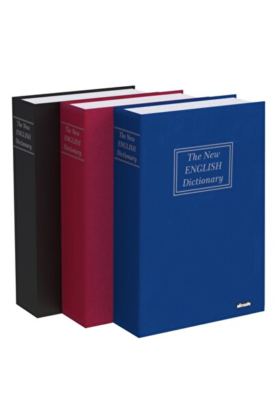 İnsafe Isc802b Büyük Boy Kitap Şeklinde Gizli  Para Saklama Kasası  Siyah