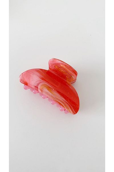 Âlâ Atelier Trendy Silvery Colored Marble Pattern Latch Buckle