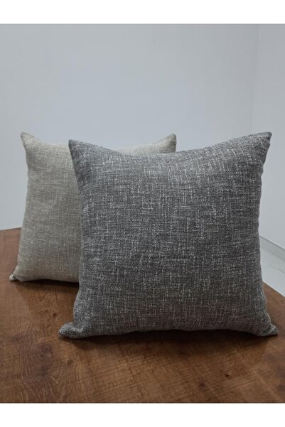 Finezza Pernă decorativă din țesătură de in degradat gri/bej 45*45 cm dublă -...