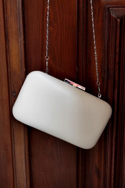 LA CALZATURE Μπεζ δερμάτινη τσάντα Portfolio Box