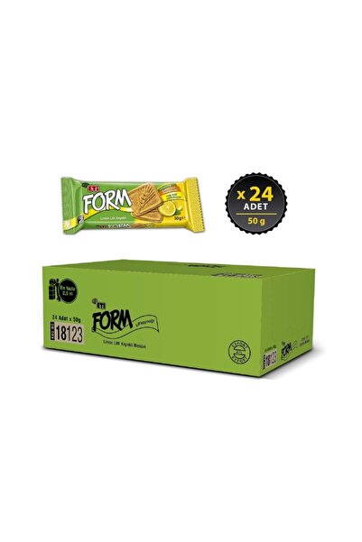 Eti Form Limon Lifli Kepekli Bisküvi 50 g x 24 Adet