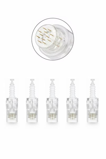 Lalvolin Gold - Altın Dermapen Iğnesi Klipsli 5 Adet 12 Pin Mym-m5-m7-e30-n2 Cihazlarına Uyumlu
