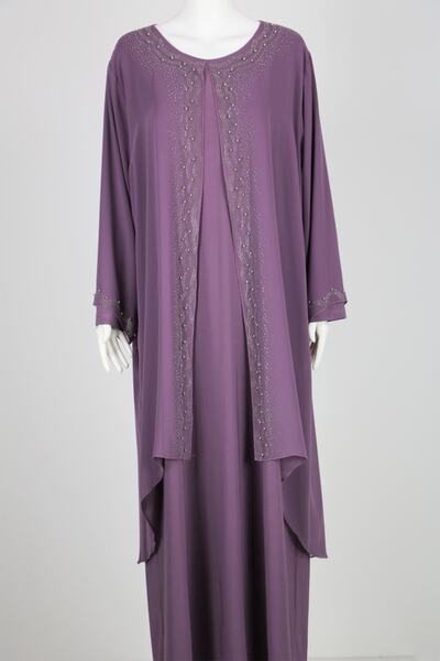 hepyen Lila Önü Taşlı Ane Abiye