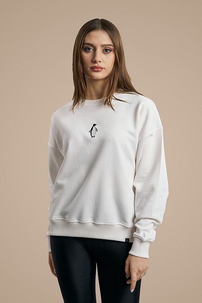 MBEY1989 Mbey Oversized бродиран суитшърт - минималистичен дизайн