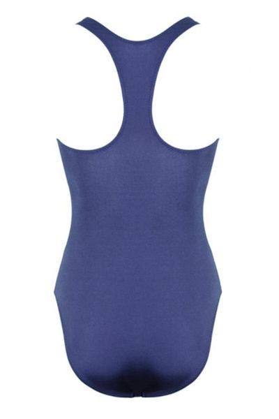 Kom Girl's Navy Blue Sports Swimsuit