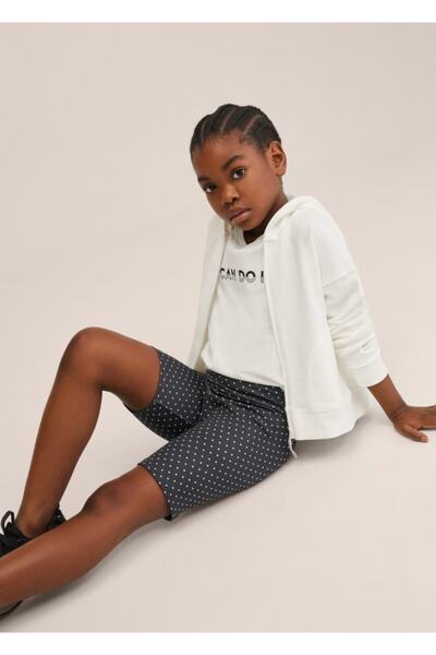 MANGO Kids Gemusterte kurze Strumpfhose