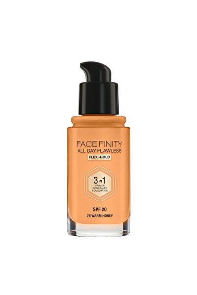 Max Factor Facefinity 3in1 Primer Kapatıcı Fondöten 78 Warm Honey