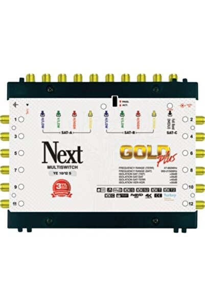 Genel Markalar 10/8 Sonlu Gold Plus Multiswitch Uydu Santrali