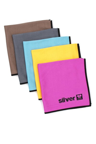 SİLVER HOME Premium Mikrofiber 5li Cam Bezi 40x40cm