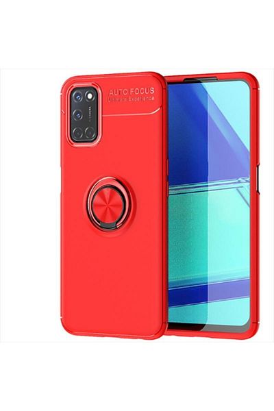 HTstore حافظة اوبو رينو A72 رافيل سيليكون-أحمر
