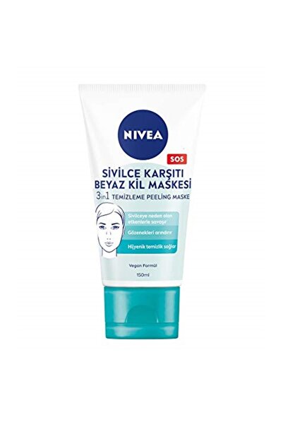 NIVEA Face 3'ü 1 Arada Beyaz Kil Maskesi 150 ml