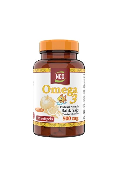 NCS أوميجا 3 بنكهة البرتقال 500 ملجم 102 زيت سمك هلامي