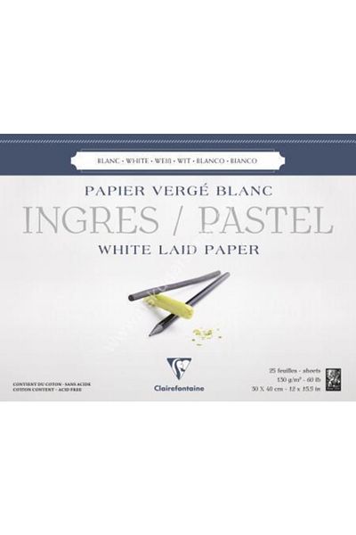 Clairefontaine Ingres Pastel Block 30x40 25 Make130gr - 96483c