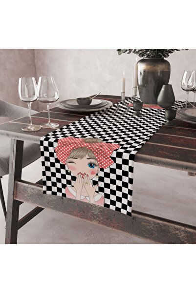 Alkan Homes Fahion Girl Temalı Dekoratif Runner