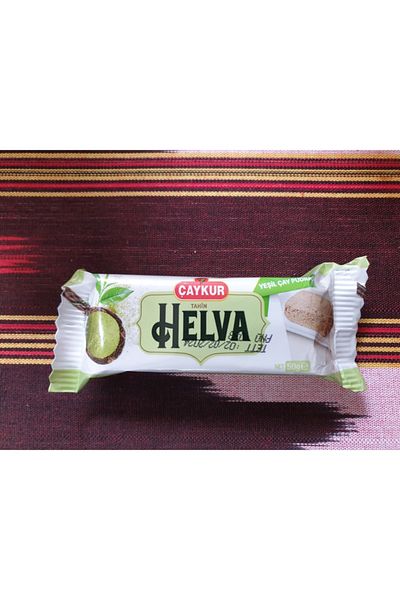 Çaykur Green Powdered Tahini Halva 50 Gr (8 Pieces)