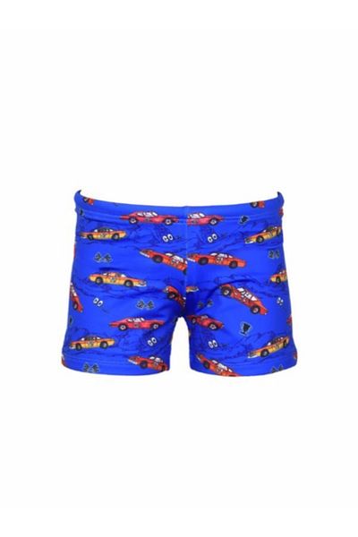 Kom Sax Blue Boy's Shorts Swimsuit with Trolley