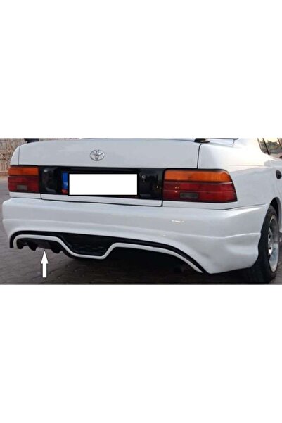 Gtm Toyota Corolla Arka Tampon Eki Custom Difüzör 1993-1998 - Mat Siyah - Kam...