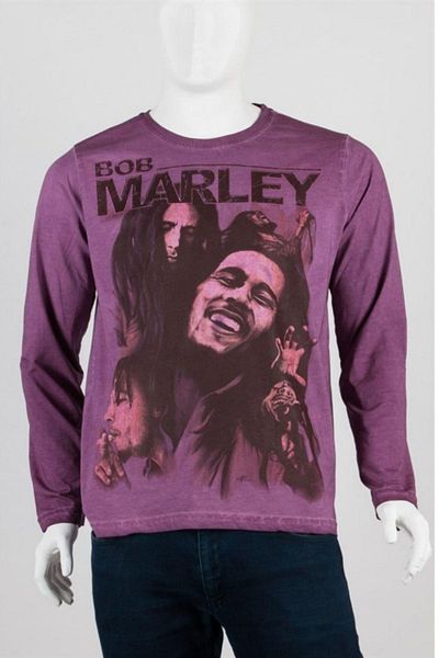 Dünyadan Hediyeler Bob Marley Unisex βαμβακερό μπλουζάκι με κανονική εφαρμογή μεσαίο