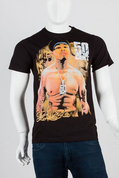 Dünyadan Hediyeler Μπλουζάκι 50 Cent Unisex βαμβακερό κανονική εφαρμογή μεσαίο
