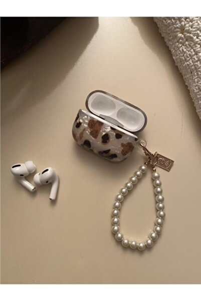 easy idea حافظة سماعة أذن متوافقة مع برو حافظة سماعة أذن بطبعة النمر محمية بقفل