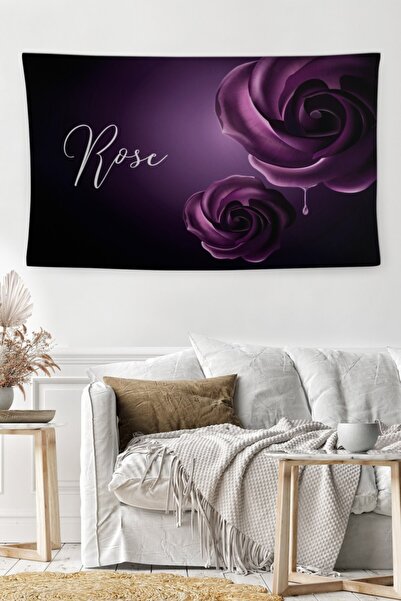 MEKTA HOME Husă decorativă de perete, lavabilă, rezistentă la pete, mov, mode...