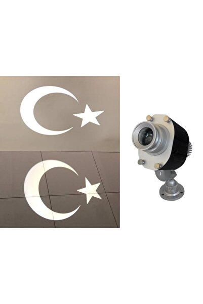 LogoLazer Ay Yıldız Türk Bayrağı Yansıtıcı 3d Logo Lazer Projektör Dekoratif ...