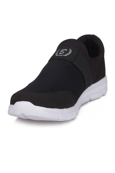 BlackSea Negru - Pantofi sport unisex, ușoare, cu talpă moale, fără șireturi (36-47)