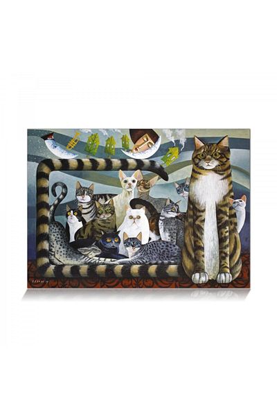 Star Oyun Cat Family Puzzle, 500 Piece Star Game 1100622