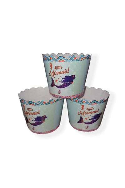 Cadde Süs Mermaid Themed Mini Cake Capsule 25 pcs
