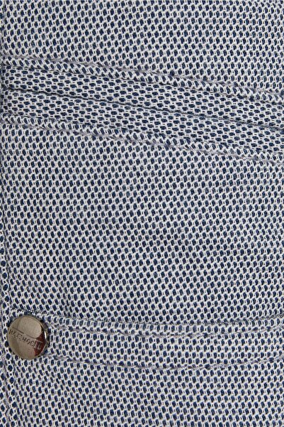 Hatemoğlu Lacivert Regular Fit Desenli Pamuklu 5 Cep Kanvas Pantolon