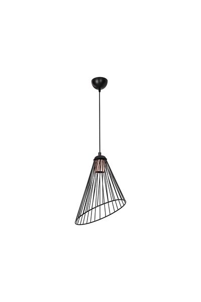Tuğbasan Black Amber Single Pendant Lamp