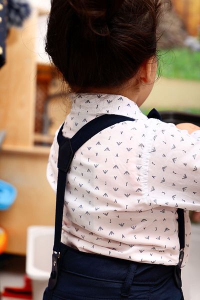 Mika Bebek & Çocuk Navy Blue Trousers Shirt Bow Tie Baby Boy Salopette Set