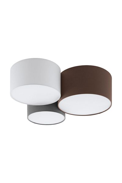 Eglo 97479 - Pastore White Cast Steel Ceiling, Ip20 E27 Max: 3X60W Width: 61 - Indoor Lighting
