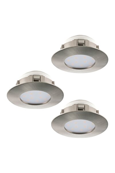 Eglo 95823 "PINEDA" 7,8 Cm Çapında Plastik Nikel Mat Sıva Altı Gömme Spot