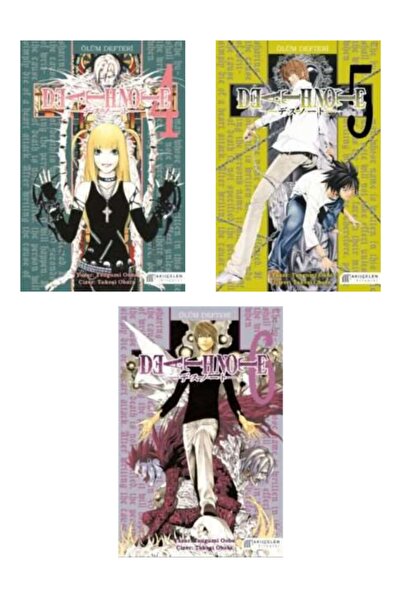 AKILÇELEN YAYINEVİ Hediyeli Ölüm Defteri 4-5-6 Manga Seti (DEATH NOTE 4-5-6)
