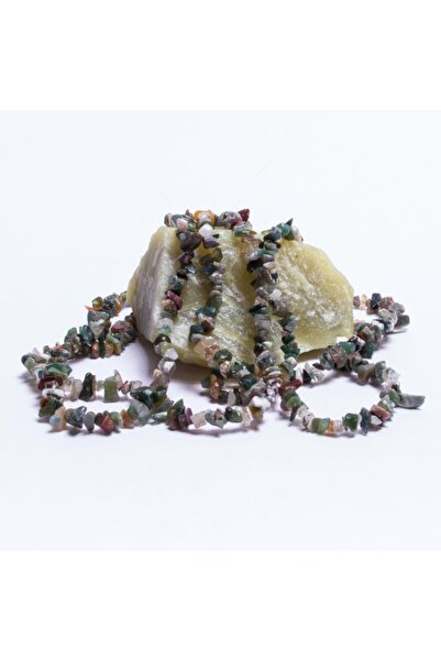 Generic Brand Nrtmsa Cracked Indian Agate (203845) Natural Stone-Green