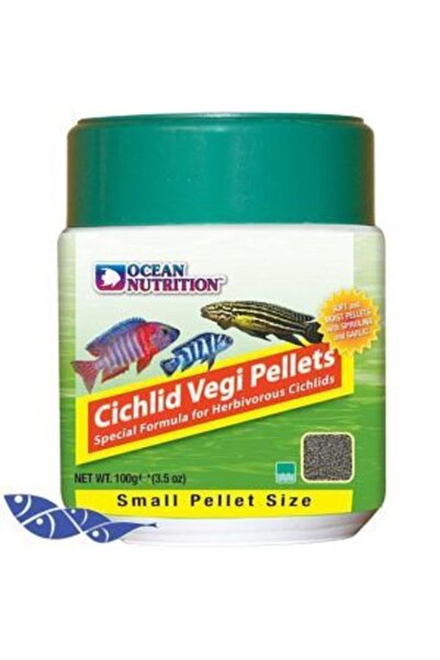 Ocean Nutrition Cichlid Vegi Pellets Medium 200gr (2,5mm)
