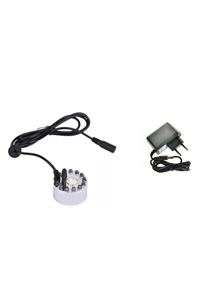 BMK ELECTRO ANKARA Soğuk Buhar Nem Nözülü Sis Yapıcı+(adaptör Dahil) 12 Led R...