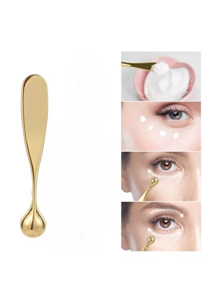 LOVYCO Gold Metal Yüz Masaj Aparatı Spatula,kırışıklık Karşıtı Göz Masaj Apar...