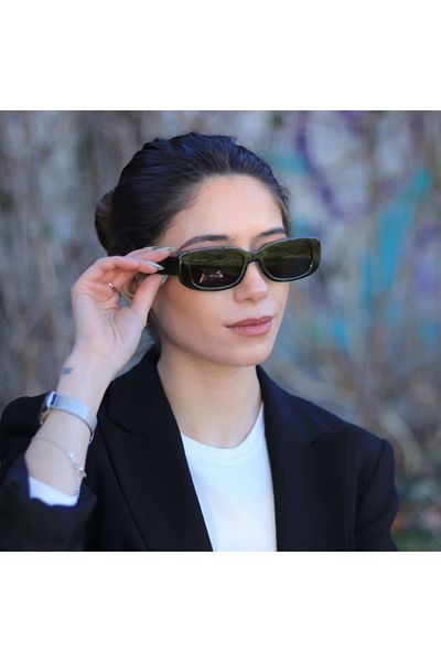 LOOKUP Green Vintage-Retro Unisex Frame Sunglasses