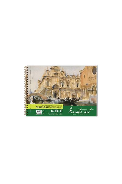 karatis art A4 Spiral Water Color Block 300gr 30 Sheets