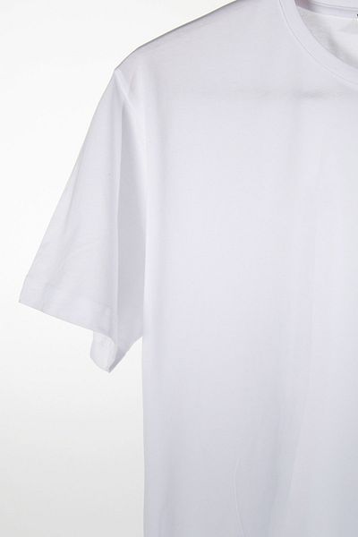 Terapi Men Unisex White Crew Neck Oversize Fit Basic Cotton T-shirt
